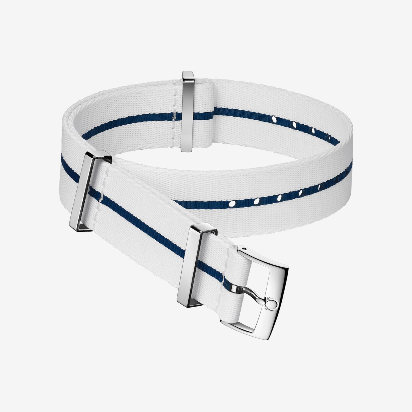 Blue & White NATO Watch Strap - 20mm