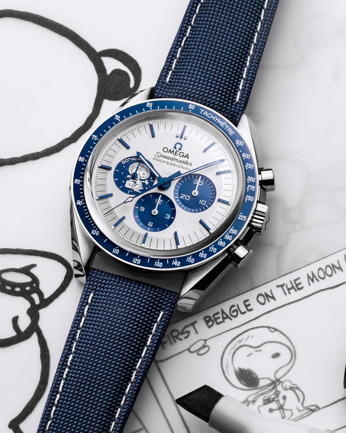 Speedmaster Anniversary Series Silver Snoopy Award